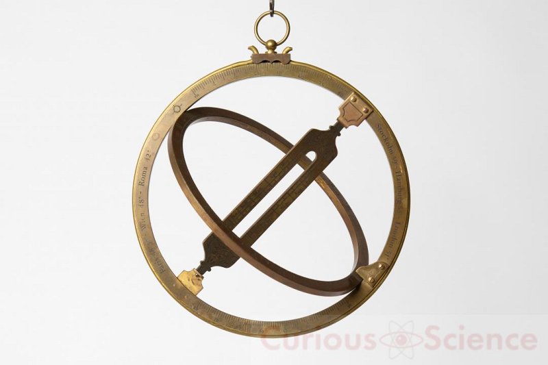 Brass hanging sundial